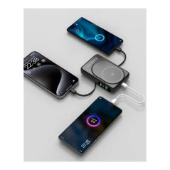 Magnetic Qi2 Power Bank Xssive XSS-PB43NB – 10,000 mAh Black with Cable