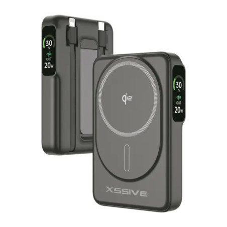 Batterie externe Qi2 Xssive 10 000 mAh Noir | Smarty