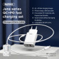 Chargeur rapide GaN Remax RP-U37 – 20W Blanc avec câble USB-C vers Lightning Chargeur rapide GaN Remax RP-U37 – 20W Blanc avec câble USB-C vers Lightning