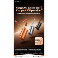 Batterie externe Remax FP-110 10 000 mAh Orange