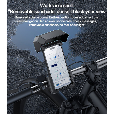 Support téléphone moto Yesido C331 – étanche noir