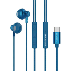 Écouteurs stéréo USB-C XSSIVE XSS-EP18BL – Bleu