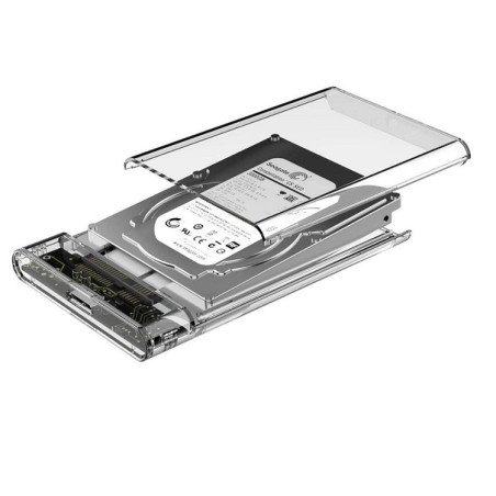 External Hard Drive Enclosure ECO – 2.5-inch USB 3.0 Clear