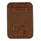 Portefeuille cuir 2-en-1 Micflip P064 – Compatible Apple Find My Marron