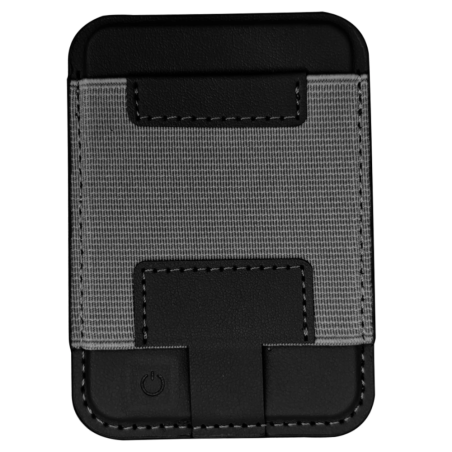 Portefeuille cuir 2-en-1 Micflip P064 – localisateur magnétique compatible Localiser d'Apple, Noir