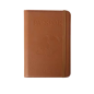 Leather Passport Cover Micflip PPK02 – Integrated Tracker compatible with Apple Find My, Brown