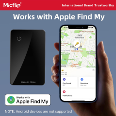 Localisateur d'objet format carte Micflip P045 – 2,2 mm, compatible Localiser d'Apple