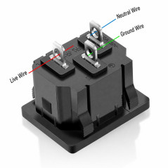 IEC C14 DB-14 10A 250V AC power connector