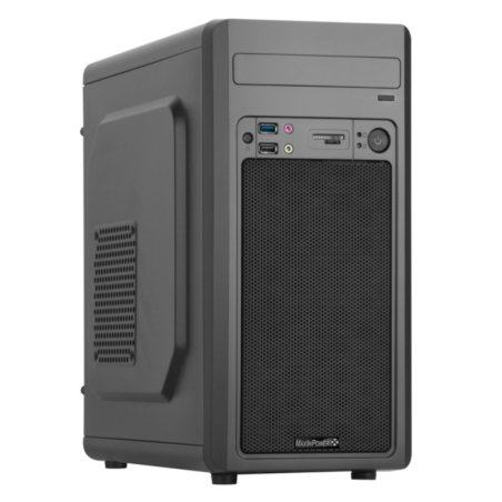 Boitier MicroATX MIP BLACK AERO+alim.480W, 1usb2/1usb3 +lect