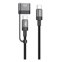 Câble de charge XSSIVE XSS-CC-MS – 2-en-1 USB-C/USB-C magnétique Gen3 2 m noir