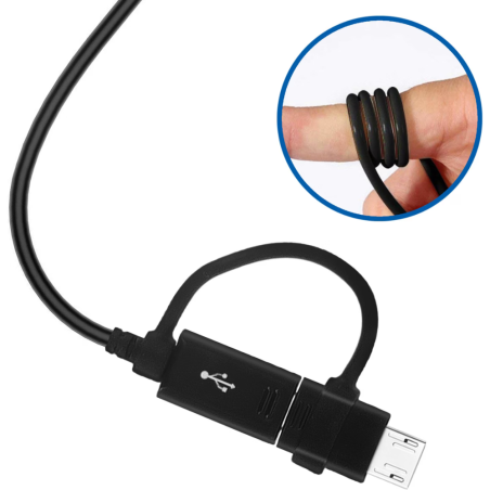 Samsung Câble USB 2-en-1 EP-DG950DBE – Micro-USB et USB-C 1,2 m Noir