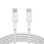 Belkin Câble tressé USB-C vers USB-C CAB004bt2MWH – 2 m Blanc