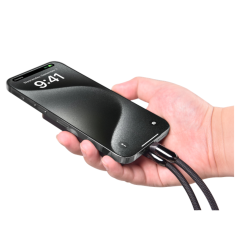 Devia lanyard cable 27W USB-C/Lightning Black