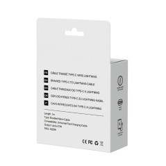 Cable Mayline USB-C to Lightning 27W – braided nylon 1m