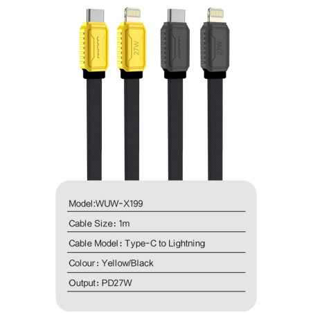 Câble USB-C Lightning WUW X199 27W | Smarty