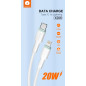 Cable WUW X206 USB-C to Lightning – 20W, White