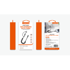 Câble de charge 2-en-1 XSSIVE XSS-SC-LCA – Lightning/USB-C et USB-A 1,5 m Noir