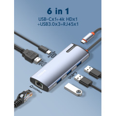 Adaptateur hub USB-C XSSIVE XSS-HUB10 | Smarty