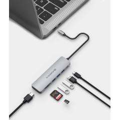 Adaptateur hub USB-C XSSIVE XSS-HUB7 | Smarty
