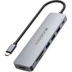 Adaptateur hub USB-C XSSIVE XSS-HUB7 | Smarty