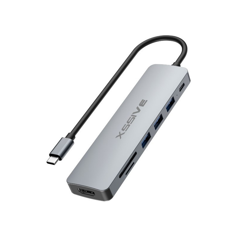 Adaptateur hub USB-C XSSIVE XSS-HUB7 Adaptateur hub USB-C XSSIVE XSS-HUB7