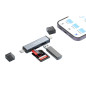 Lecteur de carte XSSIVE XSS-OTG18 – USB-A/USB-C USB 2.0 Lecteur de carte XSSIVE XSS-OTG18 – USB-A/USB-C USB 2.0