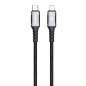 Câble de charge tressé USB-C vers Lightning XSSIVE XSS-BR-CL-B – 1 m 30 W Noir Câble de charge tressé USB-C vers Lightning XSSIVE XSS-BR-CL-B – 1 m 30 W Noir