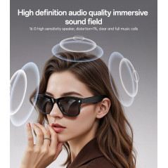 Lunettes connectées YESIDO IO42 caméra IA 8 MP