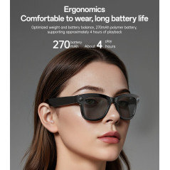 Lunettes connectées YESIDO IO42 caméra IA 8 MP