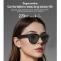 Lunettes connectées YESIDO IO42 – caméra IA 8 MP, ChatGPT, IP67