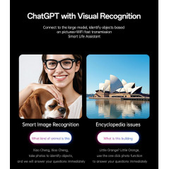 Lunettes connectées YESIDO IO42 caméra IA 8 MP