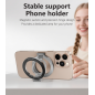 Phone Holder YESIDO C229 – foldable ring, dual-side, strong magnet, black