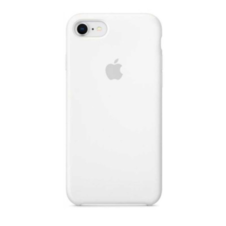 Coque silicone Apple iPhone 7 8 SE blanc | Smarty