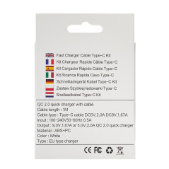 Mayline 12W charger kit USB-C 1 m | Smarty
