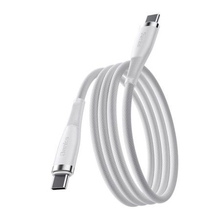 Câble USB-C Benks PowerWeave 100W blanc | Smarty