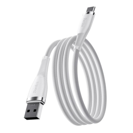 Câble USB vers USB-C Benks 66W blanc | Smarty