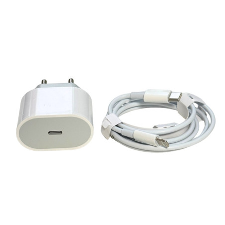 20W Fast Charger Kit Eco-Solution C'est carré – Type-C and Lightning