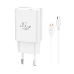 Kit chargeur Ellietech CD319 – câble USB-C 1 m Blanc 5V/2,4A
