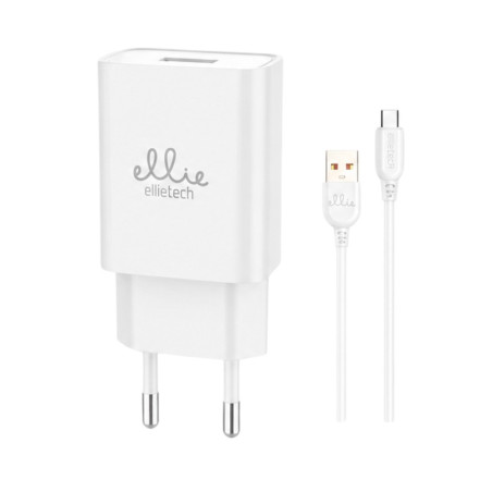 Kit chargeur Ellietech CD319 – câble USB-C 1 m Blanc 5V/2,4A