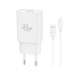 Kit chargeur Ellietech CD320 – câble Lightning 1 m Blanc 5V/2,4A