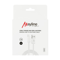 Câble Mayline USB vers Lightning 3A 1 m | Smarty