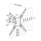 Extra-slim tilting TV wall mount Superior Electronics SUPSTV017 – 23-55 in VESA 400×400