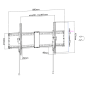 Support mural TV inclinable extra-plat antivol Superior Electronics SUPSTV021 – 43″ à 90″