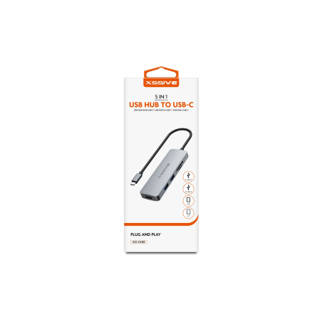 Adaptateur HUB USB-C XSSIVE XSS-HUB5 - Alimentation Ref A2833 | Smarty