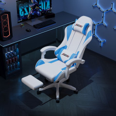Chaise gaming ergonomique avec repose-pieds | Smarty