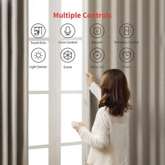 Moteur de rideau SwitchBot Curtain U Rail 2 Blanc
