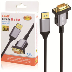 Câble DisplayPort vers VGA LinQ VGA7146 1,8 m | Smarty