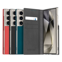 Leather Wallet Case Araree Mustang Diary – Samsung S24 Gray