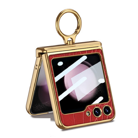 Coque Samsung Galaxy Z Flip 5 F731 – rouge effet matelassé