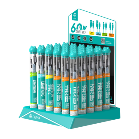 Câble en Nylon tressé avec Présentoir - Devia Bubble Fish - 